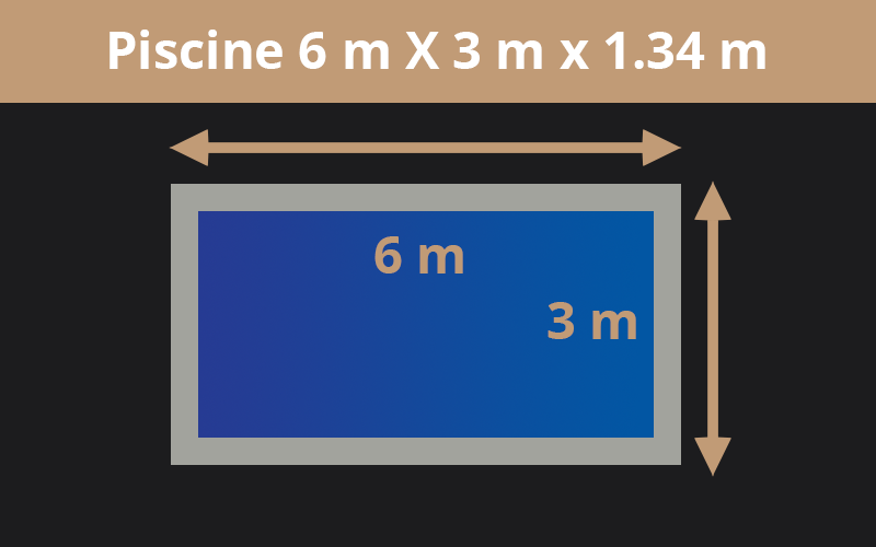 6m X 3m x 1.34m