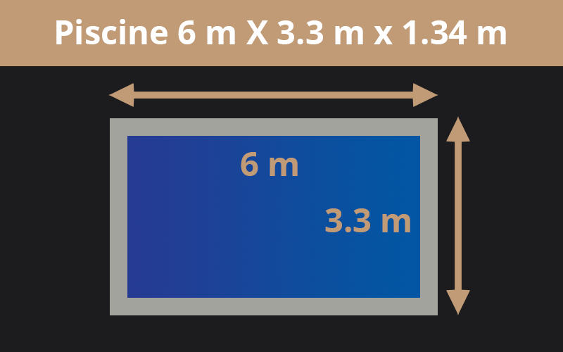 6m X 3.3m x 1.34m