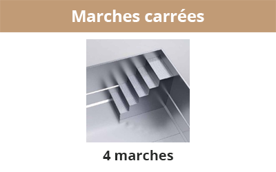 4 marches carrées