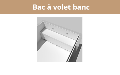 Bac à volet banc