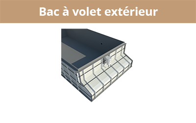 Bac à volet extérieur 