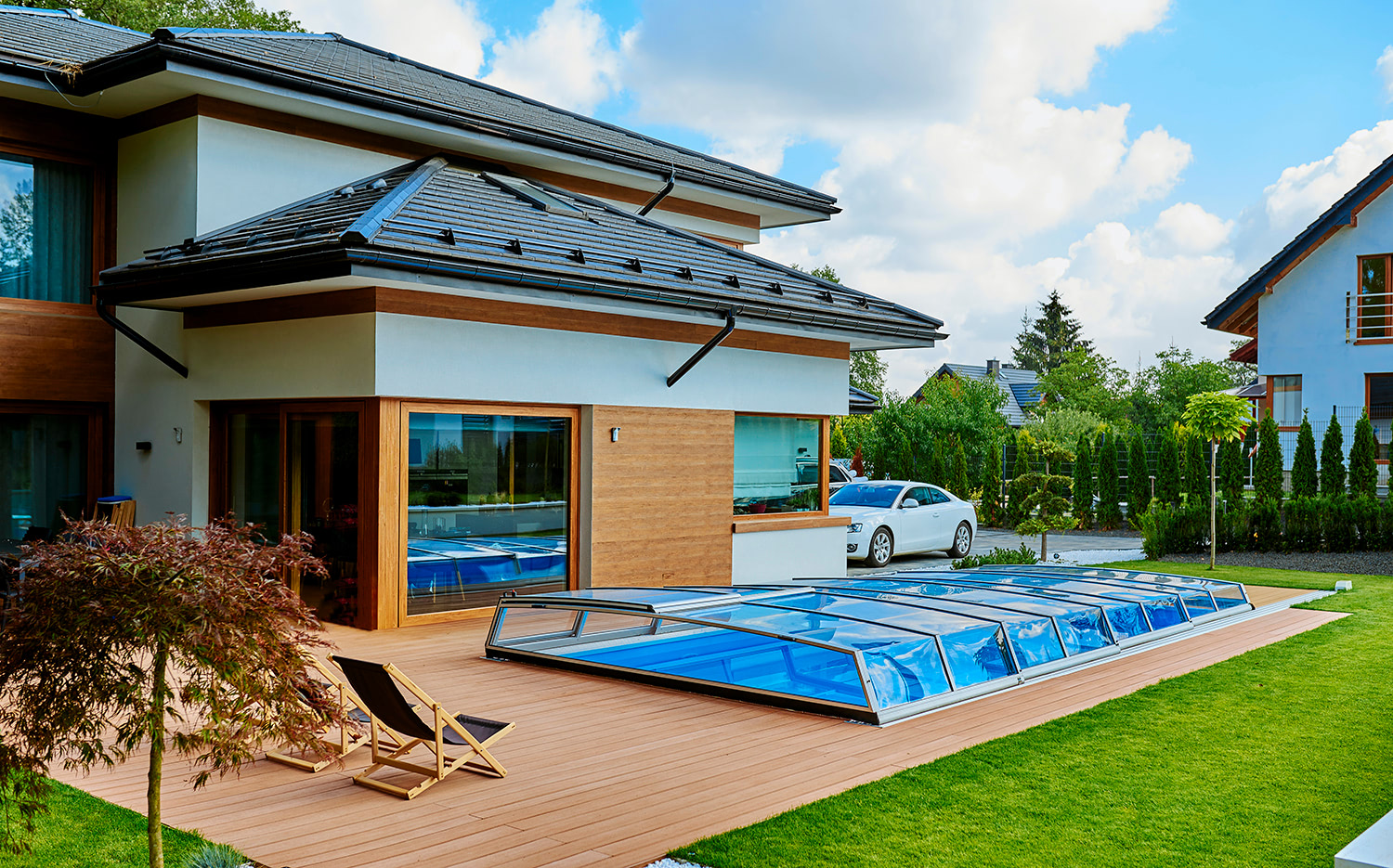 Abris piscine en Suisse