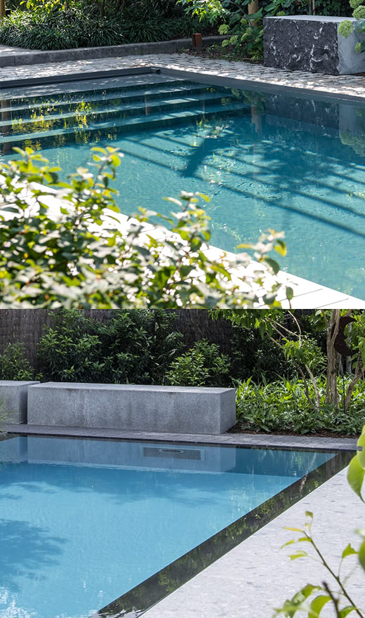 Piscine polypropylène standard et miroir