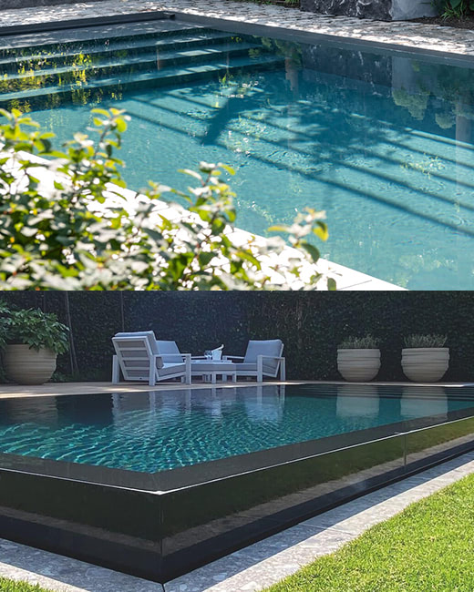 Piscine propylène standard ou propylène miroir à débordement