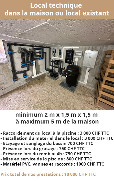 Local technique dans la maison ou local existant